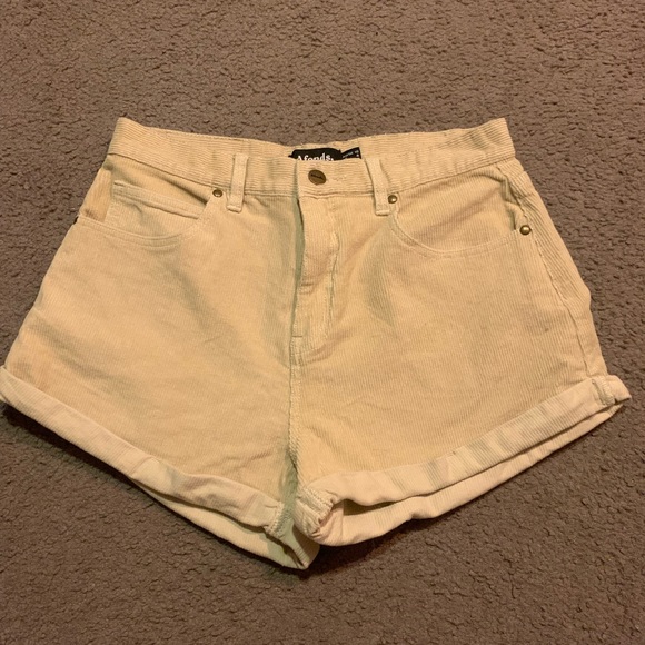 Afends Pants - Cream corduroy Afends shorts